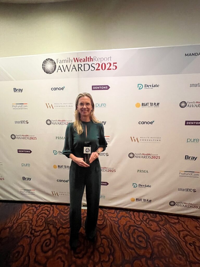 Family Wealth Report Awards 2025 event honoring leaders in wealth management services.