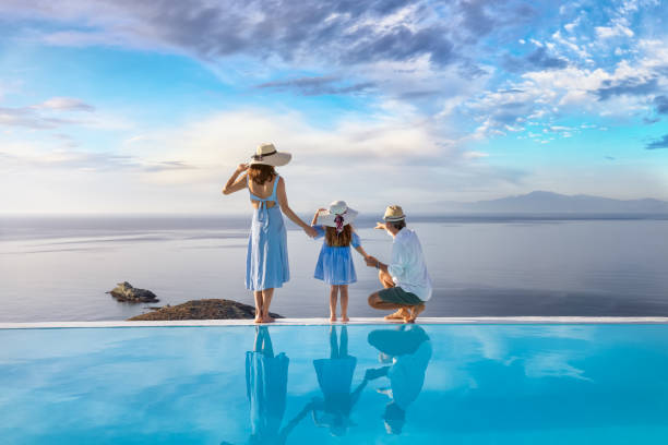 Luxury family travel scene symbolizing financial freedom through accurate net worth tracking